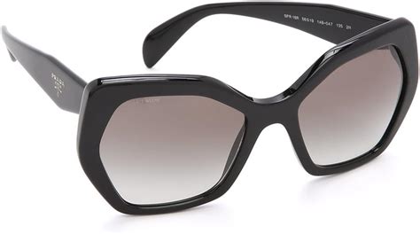 prada pr 16rs 1ab0a7|Amazon.com: Prada Heritage PR 16RS 1AB0A7 Black Plastic .